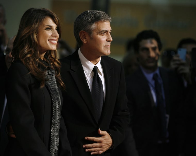 Actor George Clooney and his girlfriend